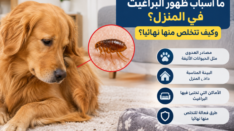 البراغيث في المنزل وأسباب ظهورها وطرق التخلص منها